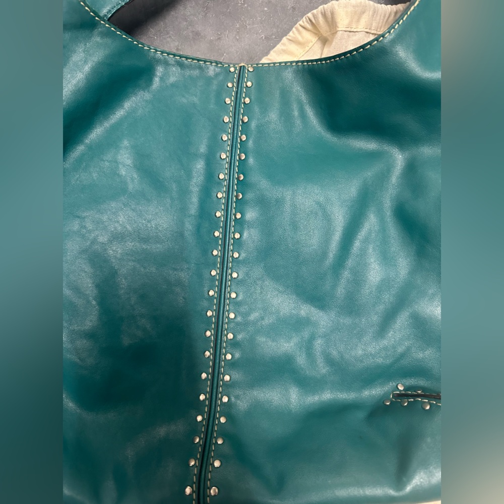 Michael Kors Turquoise Leather Hobo Bag - Picture 2 of 5